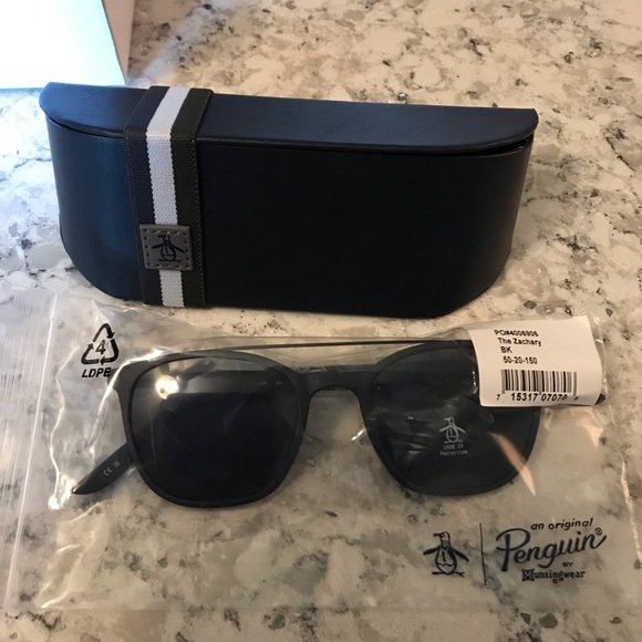 Original Penguin black Zachary sunglasses - Picture 2 of 6